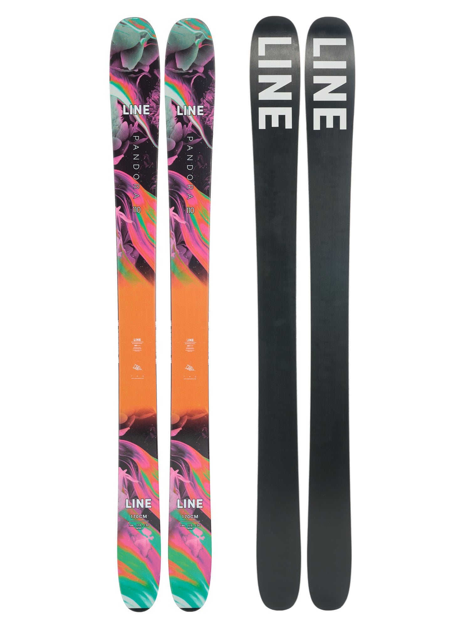 Line PANDORA 110 Women's All Mountain Freeride Powder Ski 2024 Fresh Skis