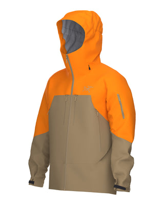 2026 2025 Arcteryx Mens Rush Jacket Blaze Canvas Angle