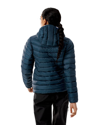 2026 2025 Arcteryx Womens Cerium Hoody Nightscape Glacial Modeled Back