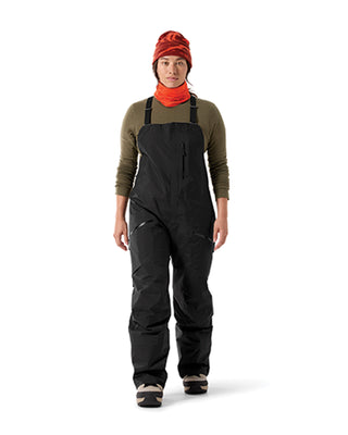 2026 2025 Arcteryx Womens Sentinel Bib Pant Black Modeled Front