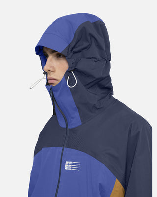 2026 2025 Armada Ansel 2L Shell Jacket Navy Golden Brown 8 Detail