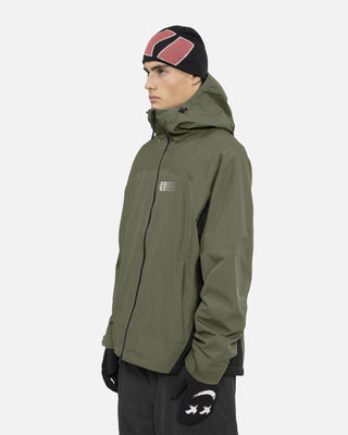 2026 2025 Armada Ansel 2L Shell Jacket Olive Black 2 Angle