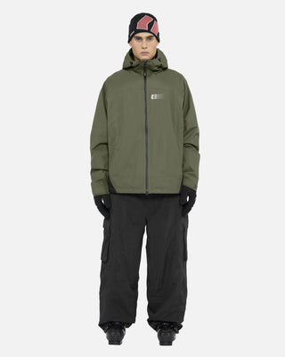 2026 2025 Armada Ansel 2L Shell Jacket Olive Black 4 Full Front