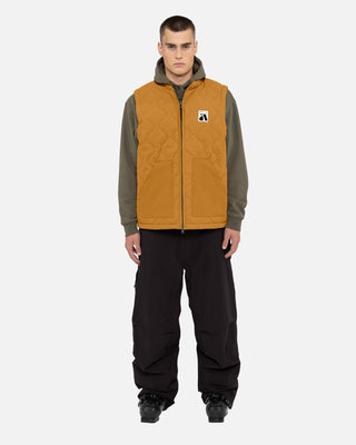 2026 2025 Armada Yowler Insulated Vest Golden Brown 4 Full Front