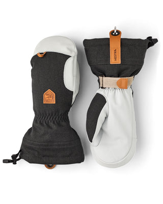Hestra ARMY LEATHER PATROL GAUNTLET MITTS Charcoal