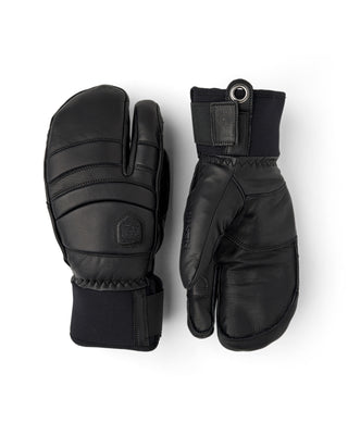 Hestra FALL LINE 3-FINGER MITTS Black/Black