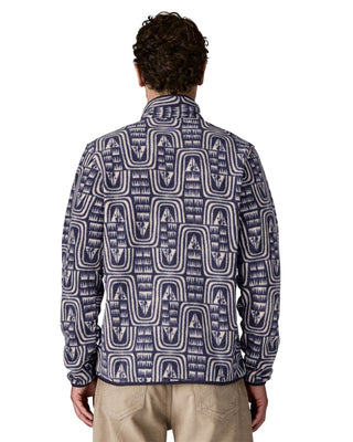 2026 2025 Patagonia M Lightweight Synchilla Snap T Pullover Flow Sunken Blue Back