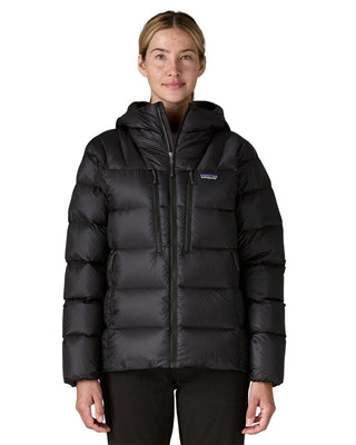 2026 2025 Patagonia W Fitz Roy Down Hoody Black Front