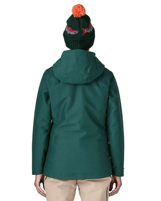 2026 2025 Patagonia W Insulated Powder Town Jacket Cascade Green Back