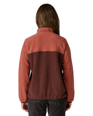 2026 2025 Patagonia W Lightweight Synchilla Snap T Pullover Dark Ruby Back