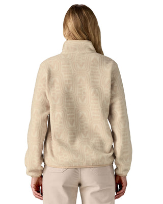 2026 2025 Patagonia W Lightweight Synchilla Snap T Pullover Flow Dyno White Back