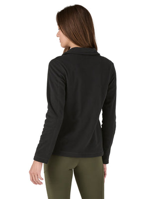 2026 2025 Patagonia W Micro D 1 4 Zip Black Back